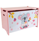 Mimi Koala Speelgoedkist, Roze - B58 x L36 x H40 - MDF