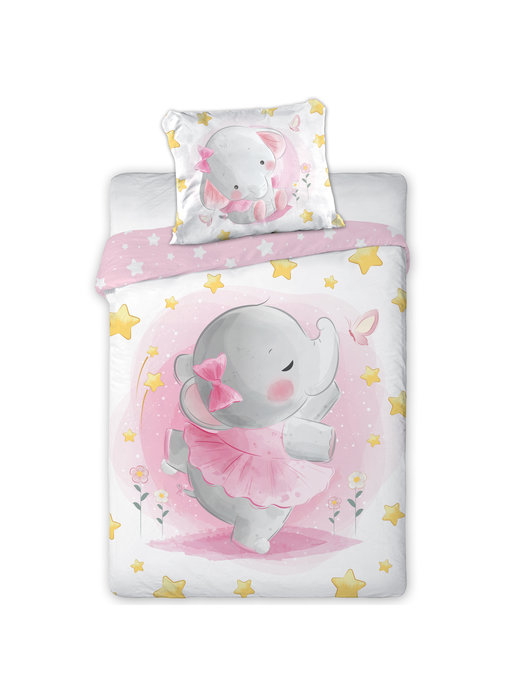 Cuddles BABY Bettbezug Elefant 100 x 135 cm / 40 x 60 Baumwolle