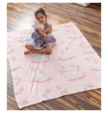 Unicorn Baby Sherpa Fleece blanket - 80 x 100 cm - Polyester