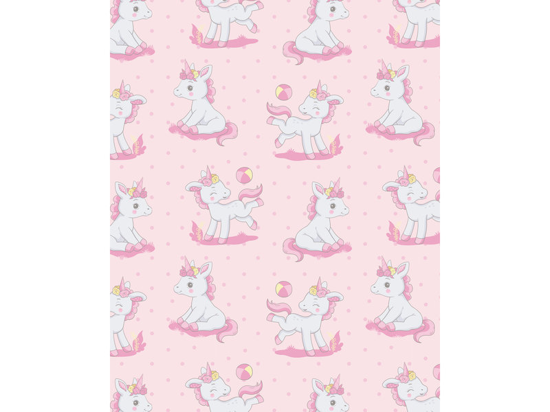 Unicorn Baby Sherpa Fleece blanket - 80 x 100 cm - Polyester