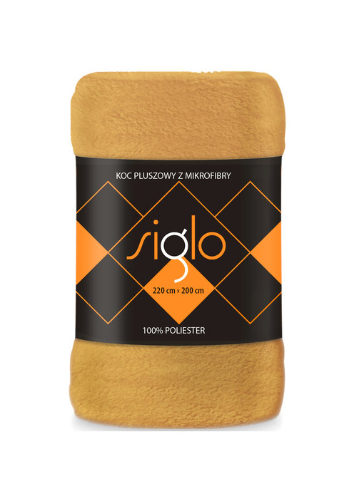 Faro Plaid Polaire Jaune 220 x 200cm Polyester