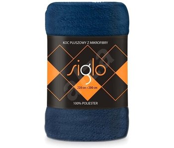 Faro Fleece Plaid Blue 220 x 200cm Polyester