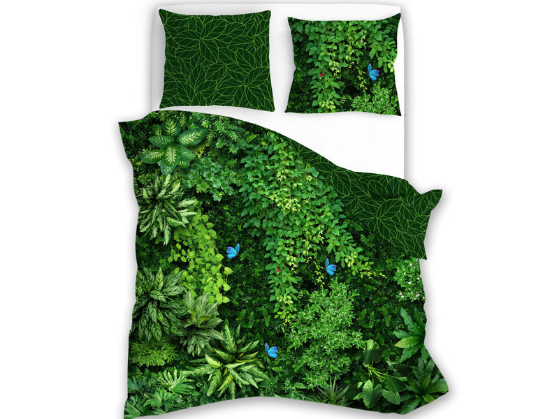 Faro Dekbedovertrek, Garden - Eenpersoons - 140  x 200 / 70 x 90 cm - Katoen