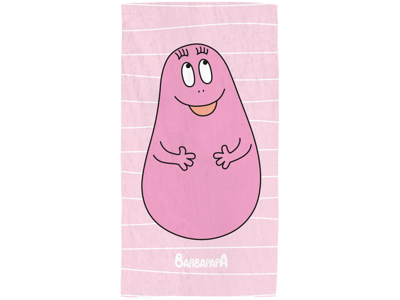 Barbapapa Beach towel, Pink - 70 x 120 cm - Cotton