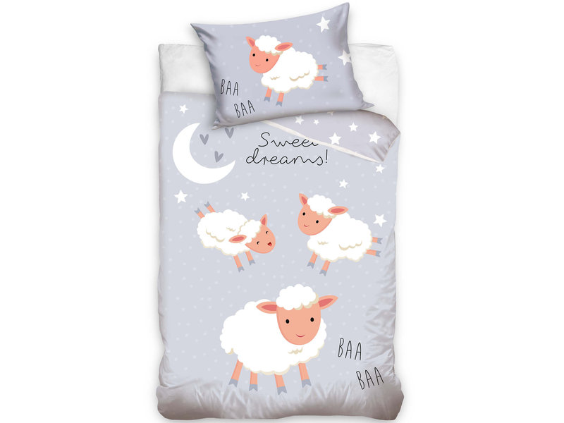 Animal Pictures Housse de couette BEBE, Mouton - 100 x 135 cm - Coton