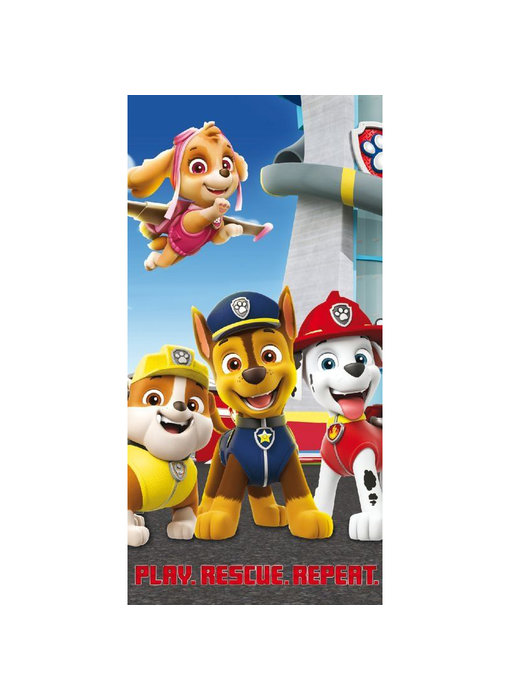 PAW Patrol Strandtuch Play. Rescue. Repeat. 70x140cm Baumwolle