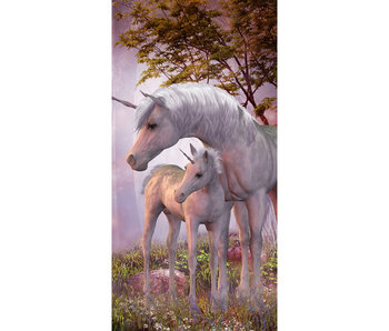 Animal Pictures Strandtuch Einhorn 70x140 cm Baumwolle