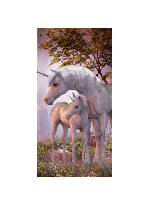 Animal Pictures Serviette de plage Licorne 70x140 cm Coton