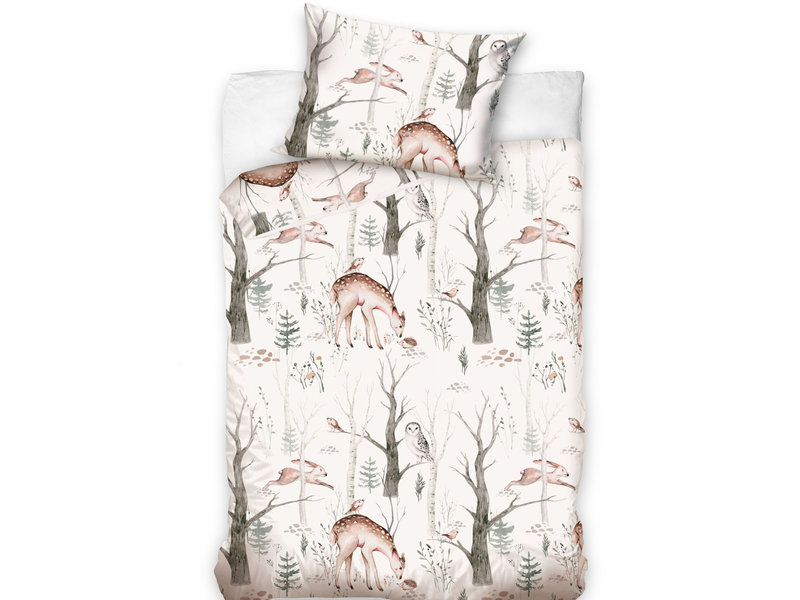 Animal Pictures Housse de couette BABY, Cerf - 100 x 135 cm - Coton