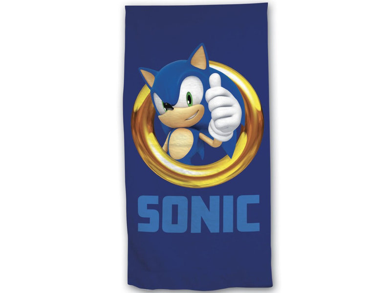 Sonic Strandlaken The Quickest Hedgehog - 70 x 140 cm - Katoen