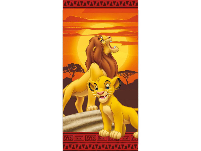 Disney The Lion King Serviette de plage Mufasa & Simba - 70 x 140 cm - Coton