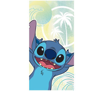 Disney Lilo & Stitch Serviette de plage Stitch Smile - 70 x 140 cm - Coton