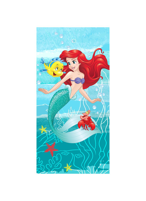 Disney Kleine Zeemeermin Beach towel Ariel - 70 x 140 cm - Cotton