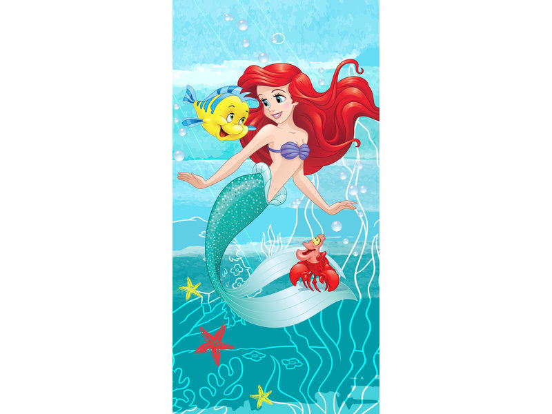 Disney Kleine Zeemeermin Beach towel, Ariel - 70 x 140 cm - Cotton