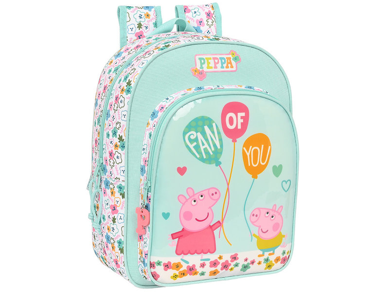 Peppa Pig Rucksack, Kuschelecke - 34 x 26 x 11 cm - Polyester