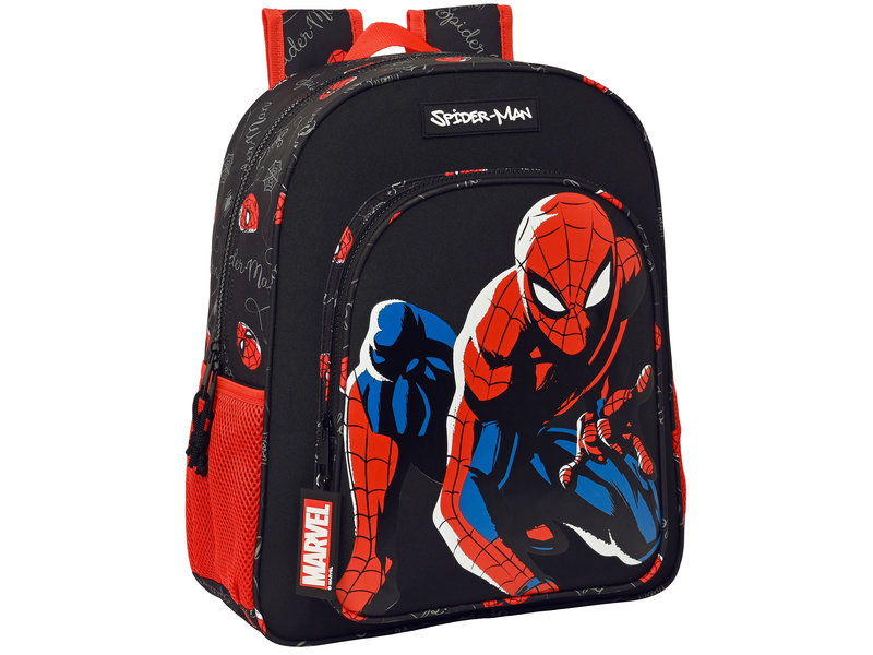 SpiderMan Backpack, Hero - 38 x 32 x 12 cm - Polyester