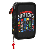 Marvel Avengers Mallette remplie, Super Heroes - 28 pièces - 19,5 x 12,5 x 4 cm - Polyester