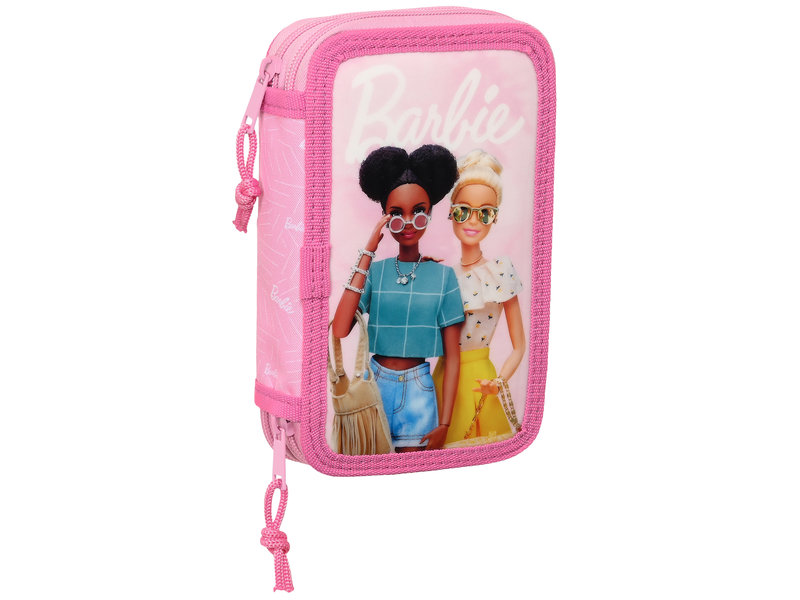 Barbie Filled pouch, Girl -28 pieces - 19.5 x 12.5 x 4 cm - Polyester