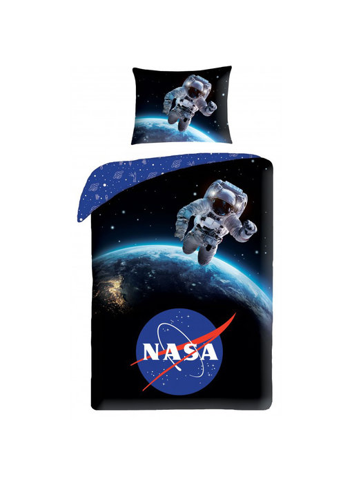 NASA Bettbezug Astronaut 140 x 200 + 70 x 90 cm Baumwolle