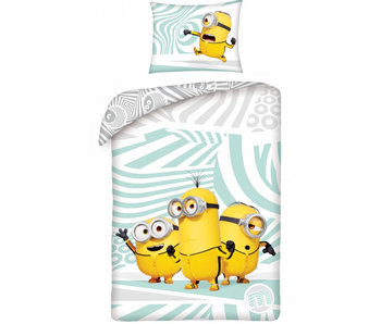 Minions Bettbezug Happy 140 x 200 cm + 70 x 90 cm Baumwolle