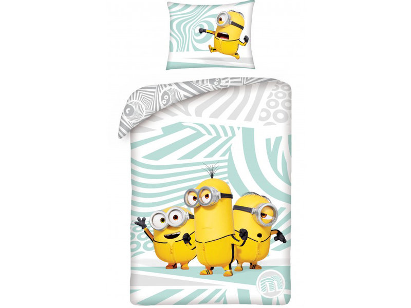 Minions Bettbezug Happy - Single - 140 x 200 cm - Baumwolle