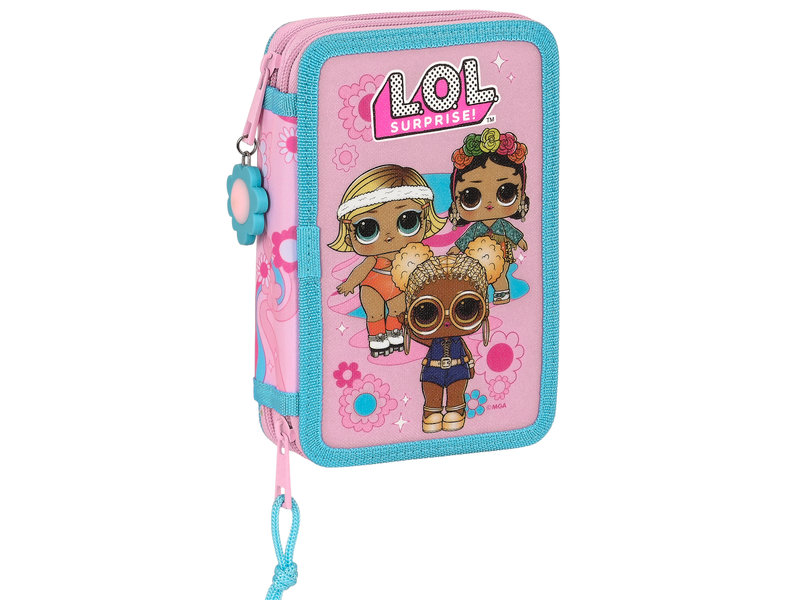 LOL Surprise! Filled pouch, Glow Girls -28 pieces - 19.5 x 12.5 x 4 cm - Polyester