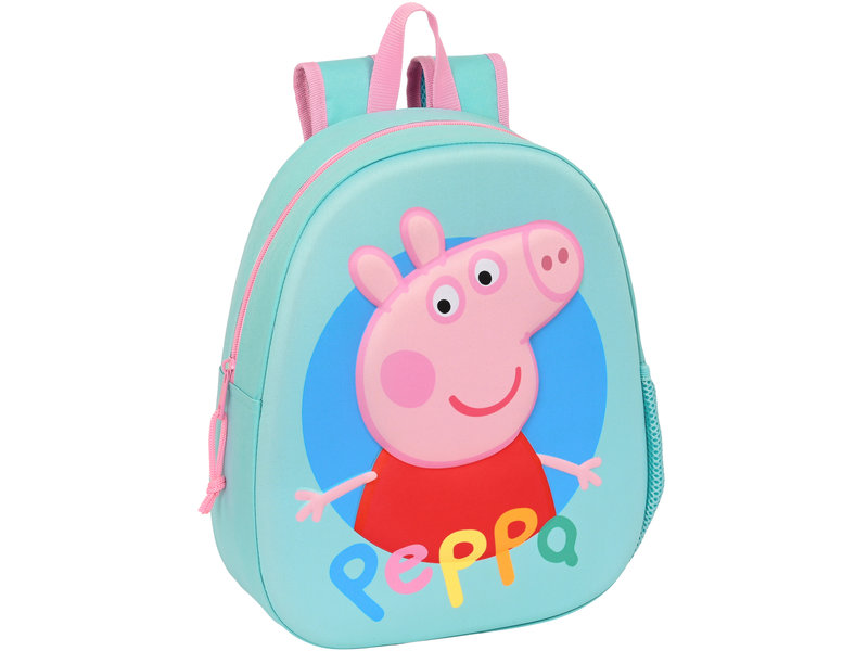 Peppa Pig Backpack, 3D - 35 x 27 x 10 cm - Polyester