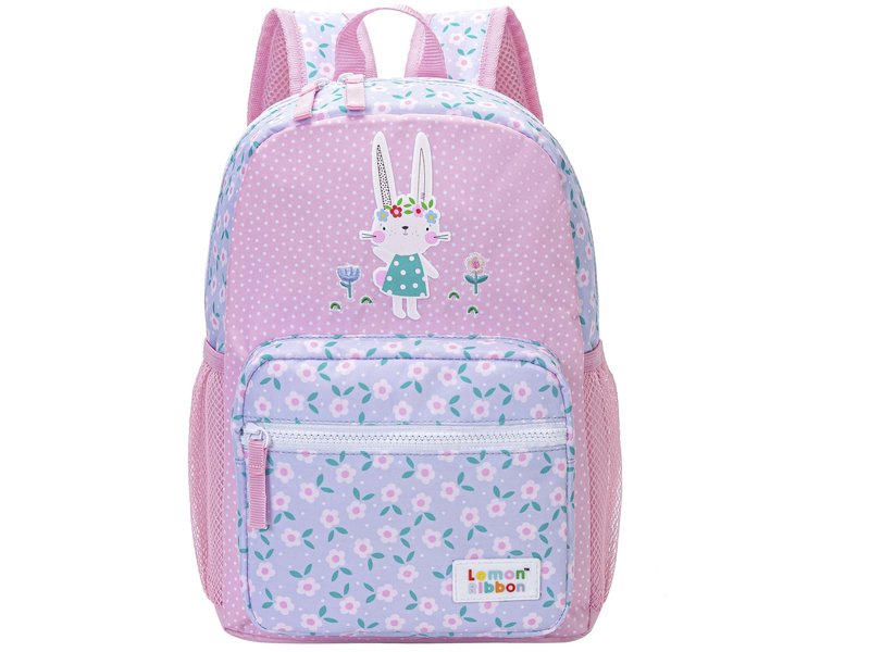 Lemon Ribbon Toddler Backpack, Bunny - 32.5 x 22 x 11 cm - Polyester