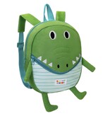 Lemon Ribbon Toddler backpack, Furry Animals Crocodil - 30 x 28 x 6 cm - Polyester