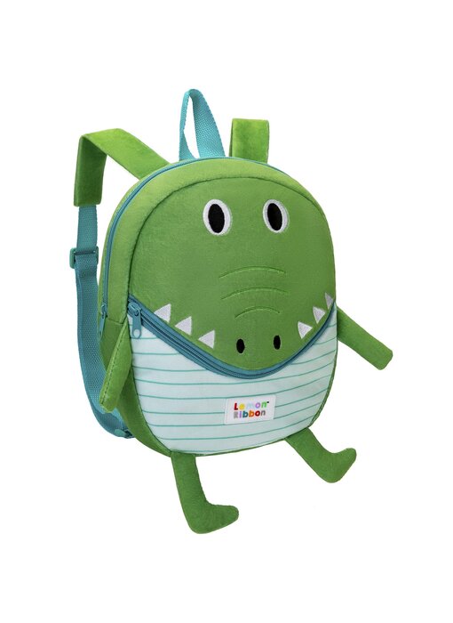 Lemon Ribbon Kleinkinderrucksack Furry Animals Crocodile 30 x 28 cm Polyester