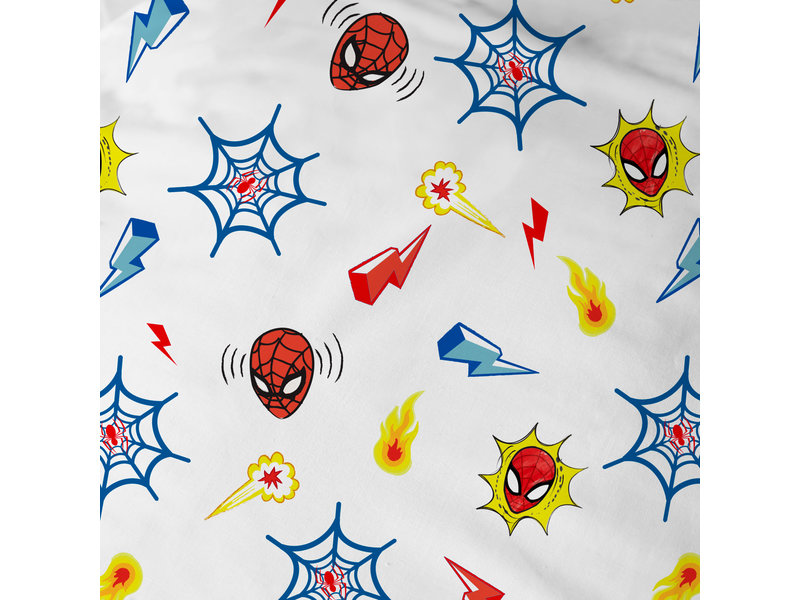 SpiderMan Drap housse Avenger - Seul - 90 x 190/200 cm - Coton