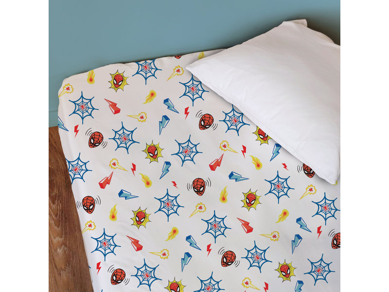 SpiderMan Fitted sheet Avenger - Single - 90 x 190/200 cm - Cotton