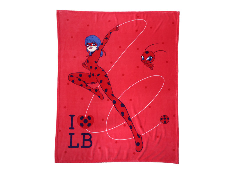 Miraculous Fleece Blanket Premium, Jump - 125 x 150 cm - Polyester