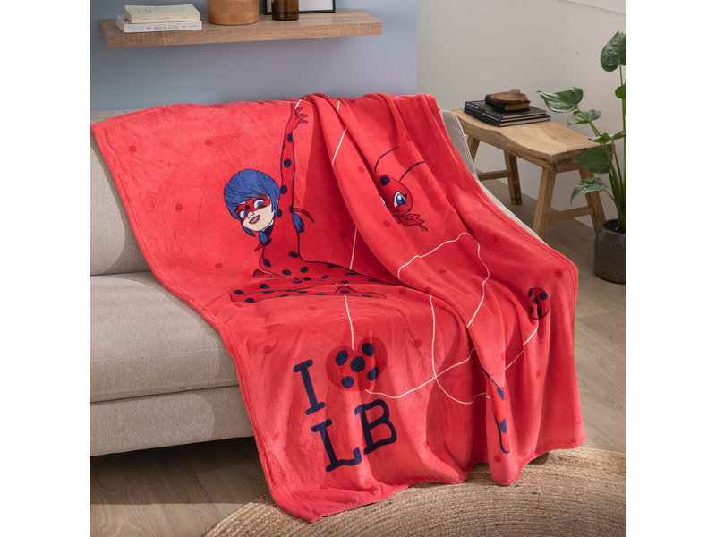 Miraculous Fleece Blanket Premium, Jump - 125 x 150 cm - Polyester