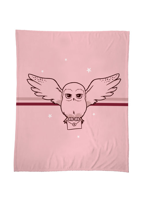 Harry Potter Fleece blanket Girly Owl - 125 x 150 cm