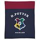 Fleece blanket Premium Hogwarts Logo - 125 x 150 cm