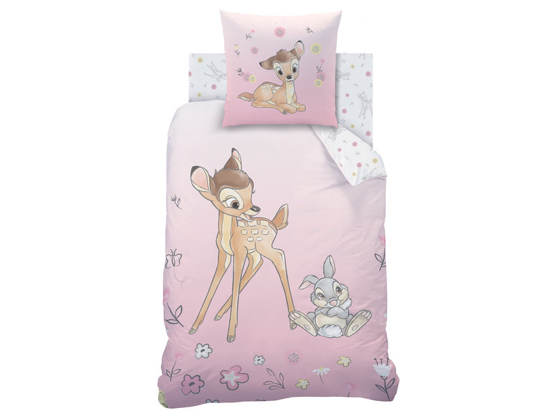 Disney Bambi Housse de couette Flower - Seul - 140 x 200 cm - Coton