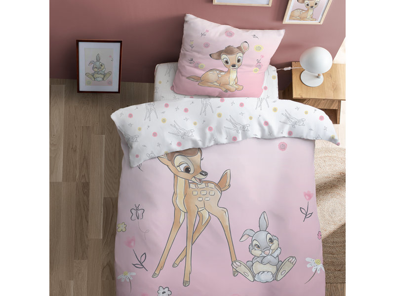 Disney Bambi Bettbezug Flower - Einzelbett - 140 x 200 cm - Baumwolle