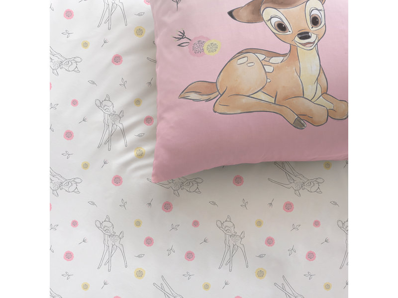 Disney Bambi Housse de couette Flower - Seul - 140 x 200 cm - Coton