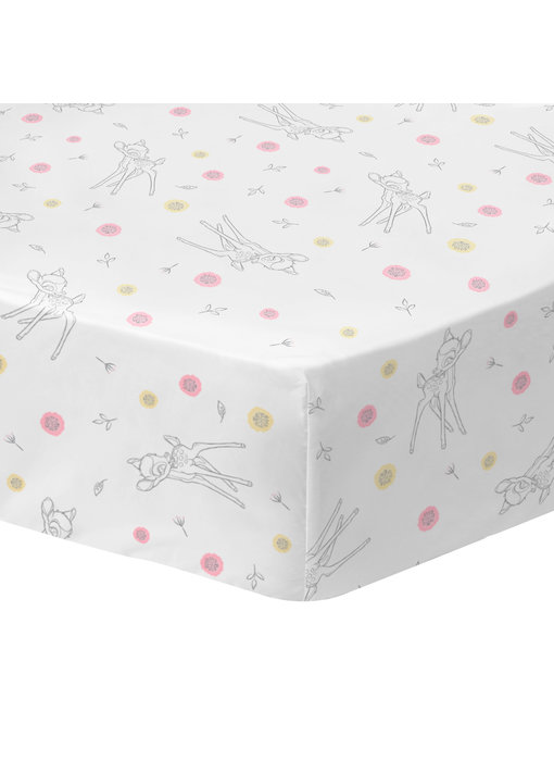 Disney Bambi Hoeslaken Flower 90 x 190/200cm Katoen