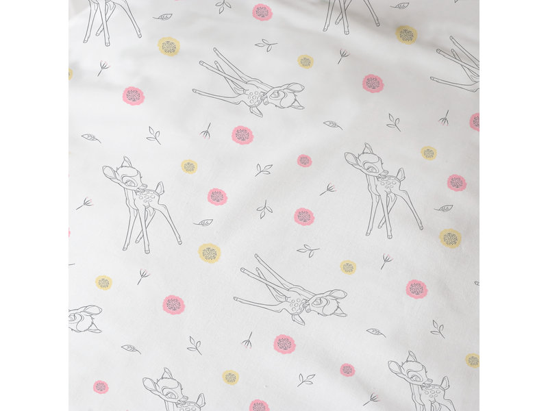 Disney Bambi Drap housse Flower - Seul - 90 x 190/200 cm - Coton