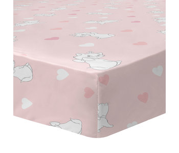 Disney Aristocats Drap housse Love 90 x 190/200 cm Coton