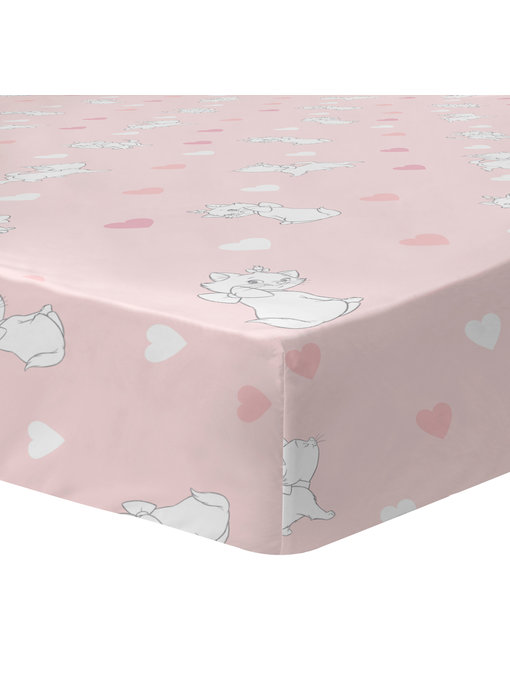 Disney Aristocats Spannbettlaken Love 90 x 190/200 cm Baumwolle