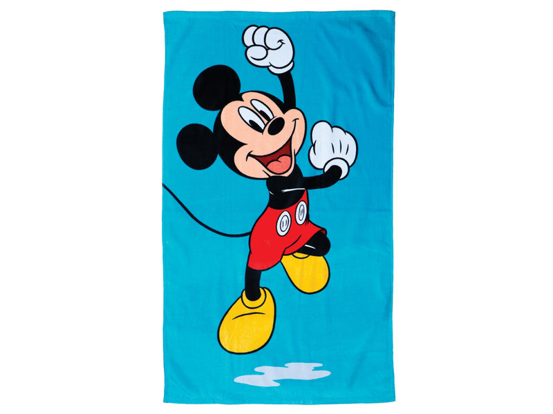 Disney Mickey Mouse Strandlaken, Blue - 70 x 120 cm - Katoen