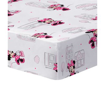 Disney Minnie Mouse Drap housse Shopping 90 x 190/200 Coton