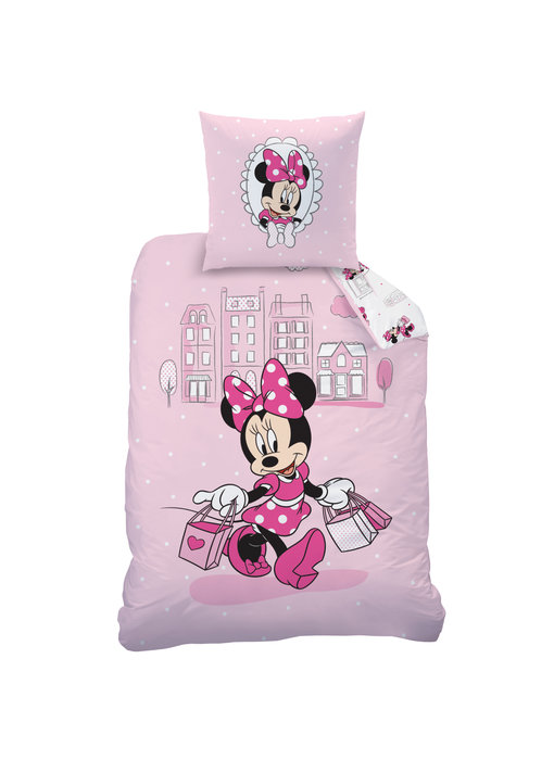 Disney Minnie Mouse Dekbedovertrek Shopping 140 x 200 cm Katoen
