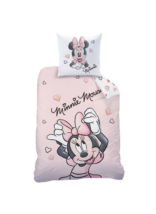 Disney Minnie Mouse Bettbezug Smile 140 x 200 cm Baumwolle