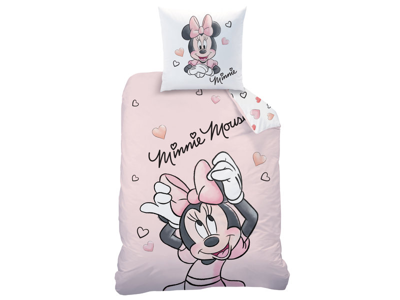 Disney Minnie Mouse Dekbedovertrek Smile - Eenpersoons - 140 x 200 cm - Katoen