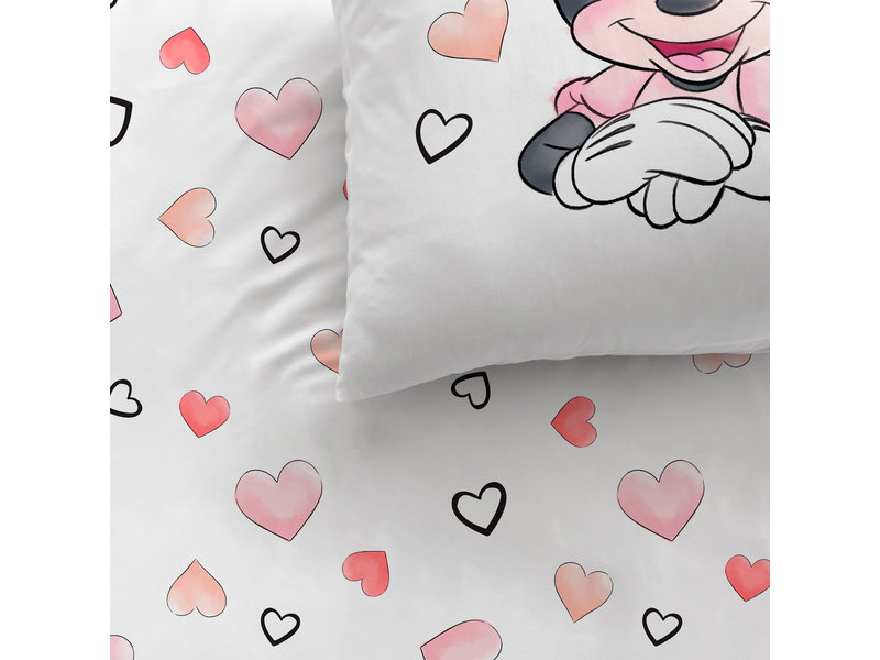 Disney Minnie Mouse Bettbezug Smile - Single - 140 x 200 cm - Baumwolle