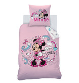 Disney Minnie Mouse Dekbedovertrek Wink - Eenpersoons - 140  x 200 cm - Katoen